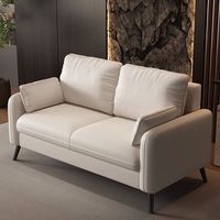 Canapé de bureau EKL en cuir véritable, combinaison de meubles avec revêtement, directement de l'usine
