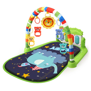 Atividade multifuncional Fitness Blanket Infantil Play Gym Mat <span class=keywords><strong>Baby</strong></span> Musical Piano Rack Pedal Playmat - Product Image 2