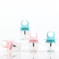 Flacon vide créatif en forme d'anneau pour gloss et vernis à lèvres, personnalisable avec logo