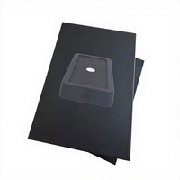 Boîte en papier noir mat personnalisée de luxe - Emballage magnétique écologique biodégradable haut de gamme pour haut-parleurs d'ordinateur