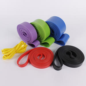 Banda Elástica de Resistencia Plana de Látex para Ejercicio, Yoga y Entrenamiento, con Logotipo Personalizado - Product Image 1