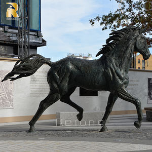 カスタマイズされた卸売動物彫刻金属ブロンズアラビア馬像販売 - Product Image 2