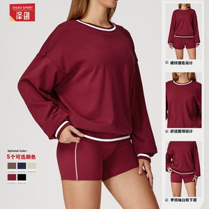 เสื้อสเวตเชิ้ตผ้าฟลีซ Disko Sport เนื้อผ้าหนานุ่ม ระบายอากาศได้ดี อุ่นสบาย เหมาะสำหรับผู้ใหญ่ สวมใส่กลางแจ้ง คุณภาพพรีเมียม สีดำ สีแดงเชอร์รี่ สีน้ำเงิน สีเลมอน - Product Image 4