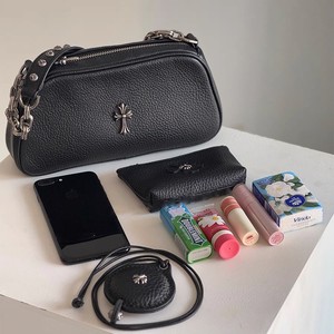 Kobidou Cross <b>Camera</b> <b>Bag</b> Black Horizontal Square Zipper Closure Chain Shoulder <b>Bag</b> Women's Fashionable Small Handbag - Product Image 3