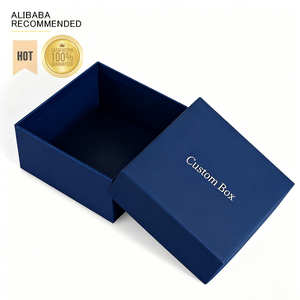 Tiêu chuẩn giấy bao bì các tông nắp và cơ sở Hộp quà tặng sang trọng biểu tượng tùy chỉnh quần áo quần áo giày bao bì với nắp - Product Image 1