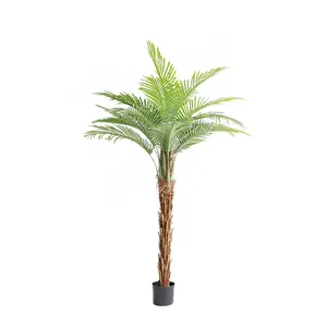 Palmeiras artificiais decorativas, plantas falsas de seda para venda, palmeira artificial para decorar a casa