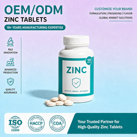 Comprimés de complexe minéral de zinc OEM ODM Marque privée Vente en gros Haute qualité Absorption rapide pour autres compléments de santé