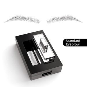 Kit de teinture pour sourcils imperméable avec <span class=keywords><strong>tampon</strong></span> de poudre pour un effet naturel parfait et une forme délicate - Product Image 1