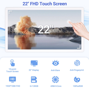 Téléviseur intelligent rotatif de 32 pouces, machine de diffusion <span class=keywords><strong>en</strong></span> direct, Android 13, écran tactile avec roulettes de défilement amovibles - Product Image 4