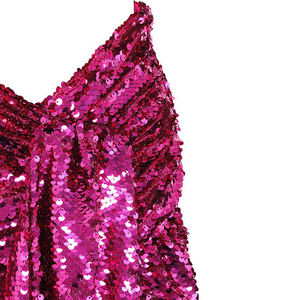 Vestito da donna donna e ragazza <span class=keywords><strong>a</strong></span> <span class=keywords><strong>maniche</strong></span> lunghe <span class=keywords><strong>con</strong></span> paillettes rosa <span class=keywords><strong>con</strong></span> collo <span class=keywords><strong>a</strong></span> V Vestidos Vestidos per dimagrire al ginocchio abito formale - Product Image 6