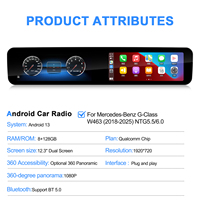 Navihua Nouvel arrivage Autoradio Android double écran Navigation GPS Multimédia Carplay Cluster pour Mercedes-Benz Classe G 2018-2025