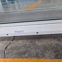 Fenêtre coulissante en vinyle de conception américaine, cadre en PVC, double vitrage, étanche, vente en gros, fenêtre coulissante en UPVC pour bâtiment