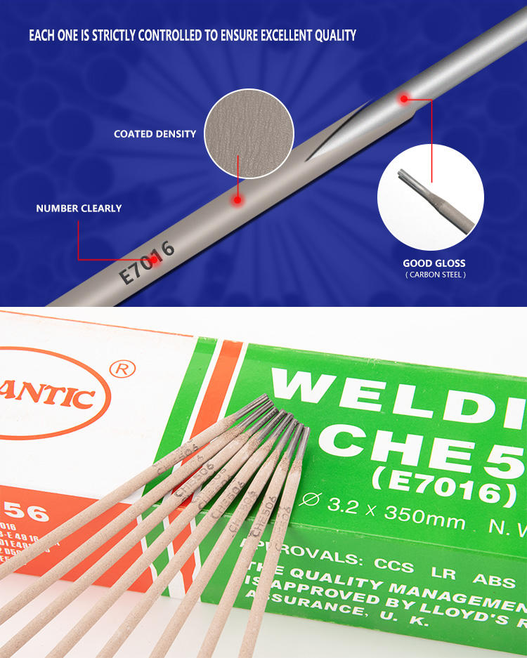 Atlantic Electrode E7018 Electrode 2.5*350mm OEM Products from EOS INTERNATIONAL Trade Co.