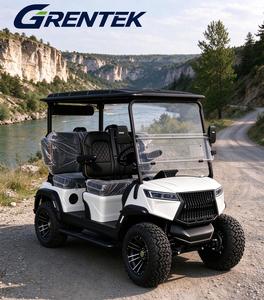 Carrito de Golf Todoterreno de 4 Plazas con Batería de Litio, Carro de Golf Eléctrico para 4 Pasajeros para Complejos Turísticos de Playa - Product Image 1