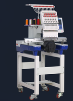 Machine à Broderie YH Grand Format Multicolore 1 Tête 12/15 Aiguilles, Logiciel Informatisé pour Casquettes, Plats et Fonctions T-shirts
