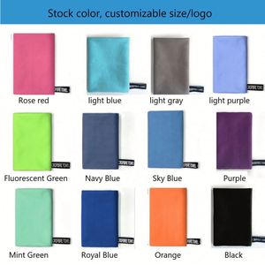 Ensemble de serviettes en microfibre suédée imprimées, serviettes de bain, serviettes de sport, serviettes de plage personnalisées avec logo pour le yoga et le sport - Product Image 6