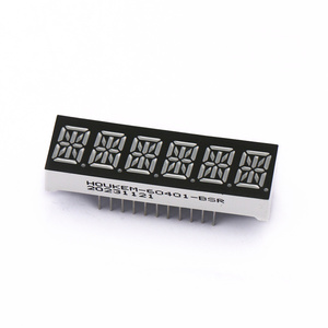 จอแสดงผล LED แบบ 14 เซกเมนต์ 6 หลัก ขนาด 0.4 นิ้ว ประสิทธิภาพสูง Alphanumeri รุ่น Houkem-60401-BPG แบบแคโทดทั่วไป - Product Image 2
