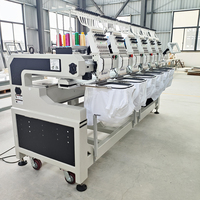 Machine à broder informatisée Taijima 12 aiguilles 6 têtes Dahao A15pro populaire pour débutants, broderie plate, casquettes et T-shirts