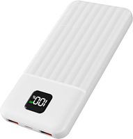Batterie externe OEM personnalisée avec logo, 10000/20000 mAh, charge rapide 22,5 W avec écran LED pour plusieurs appareils