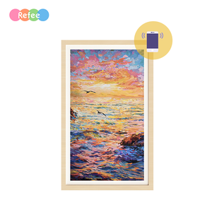 Marco DE FOTOS DE <span class=keywords><strong>ARTE</strong></span> DIGITAL Conexión WiFi Android Pantalla comercial Pantalla LCD <span class=keywords><strong>Arte</strong></span> digital Marco criptográfico Marco de madera para NFT - Product Image 6