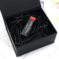 Papier de Soie Froissé Noir en Gros, Raphia, Papel Triturado, Remplissage Décoratif pour Emballage Cadeau