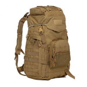 Sac à dos tactique de randonnée imperméable de 60L pour l'aventure en plein air, tendance 2025, avec cadre externe, camouflage - Product Image 5