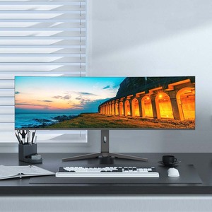 Moniteur de jeu personnalisable 5k 60Hz 144Hz 49 <span class=keywords><strong>pouces</strong></span> 32:9 ultra-large IPS HDR écran incurvé sans cadre 1 ms de temps de réponse 300 cd/m - Product Image 1