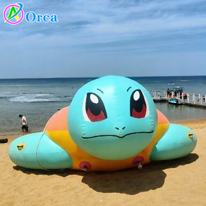 Bateau gonflable remorquable en forme de tortue, amusement aquatique estival, bateau disco pour <span class=keywords><strong>jet</strong></span> <span class=keywords><strong>ski</strong></span> et jeux aquatiques en plein air - Product Image 1