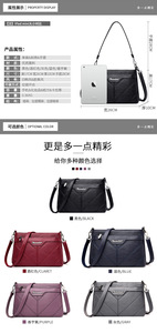New Arrival Pure Color Women's Handbags Leather Crossbody Bag PU <b>Shoulder</b> Bags Hand Bag for Women - Product Image 6