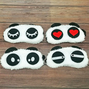 Maschere per occhi <span class=keywords><strong>Panda</strong></span> personalizzate morbide maschere per dormire in peluche con espressioni divertenti - Product Image 1