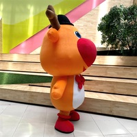Costume de Mascotte Géant Gonflable Cerf/Élan pour Adulte – Idéal pour Événements de Noël, Parades de Rue, Promotions en Centres Commerciaux