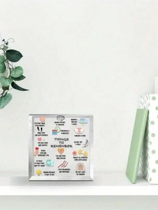 1pc, une enseigne en acrylique "Choses à retenir" optimiste et inspirante-une décoration de bureau dynamique pour la maison, le bureau Relaxation Sp - Product Image 5