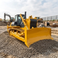 Bulldozer sur chenilles Shantui SD32 d'occasion robuste pour l'exploitation minière, couple maximal 1600 N.m, ripper en option à un ou trois dents