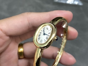 Reloj de Lujo para Mujer con Diamantes VVS de Súper Calidad, Movimiento de Cuarzo Suizo de Fábrica BBA, Mini Reloj de Baño Dorado para Mujer, Nuevo y Hermoso - Product Image 4