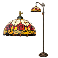 Moderne luxe intérieur tulipe réglable bras oscillant angle pôle arqué gppseneck lampadaires Tiffany décoration bureau art-lampadaire