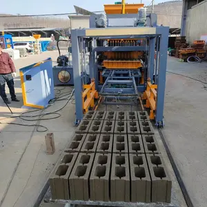 QT4-15自动混凝土矿渣砌块制砖机生产线纳米比亚价格