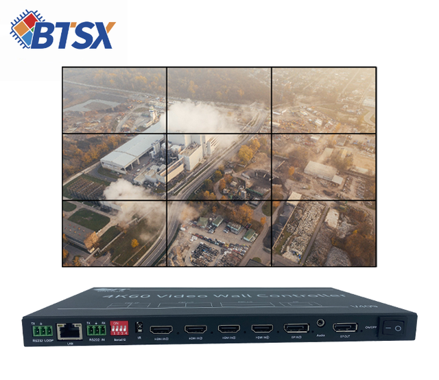 4K 4-in 9-out CEC & Web Control Image Processor TV Display Controller 3x3 4x2 Seamless Switching Video Matrix Switcher