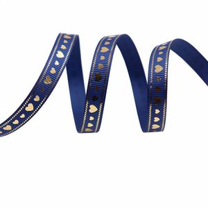Ruban en satin rose et gros-grain bleu de 1 cm x 10 yards, exclusivité des fêtes, pour emballer les cadeaux de la Saint-Valentin - Product Image 6