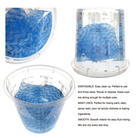Pexmientas Car Care Pot à mesurer en plastique PP Tasse à mesurer pour mélanger la peinture Tasse à mesurer pour mélanger la peinture