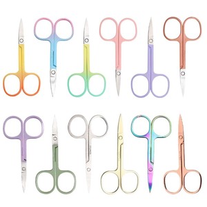Ciseaux à sourcils de 2,0 mm d'épaisseur, ciseaux pour couper les poils du nez, ciseaux à pointe fine pour sourcils, faux cils, ciseaux de maquillage - Product Image 2