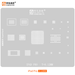 Plantilla de Reballing AmaoE BGA para <span class=keywords><strong>iPad</strong></span> M4 M3 <span class=keywords><strong>M1</strong></span> M2 <span class=keywords><strong>PRO</strong></span> 2017 2018/<span class=keywords><strong>2020</strong></span>/2021 Air 2 3/4/5/6 Mini 1/2/3/4 Air <span class=keywords><strong>2020</strong></span> A14 A9 A10X A12X - Product Image 6