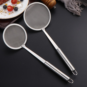 304 SS Fine Mesh Skimmer Spoon, Kitchen Oil Filter Strainer, Soy Milk Mesh Screen Colander for Home - Product Image 1