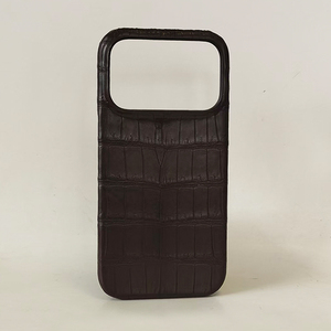 Vendita calda esotica per la pelle di coccodrillo pancia del telefono Cover genuino per iPhone 17 Pro custodie per telefoni cellulari - Product Image 2