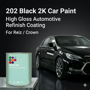 <span class=keywords><strong>Peinture</strong></span> de finition automobile noire 202 pour Reiz / Crown, haute brillance, résistante aux rayures, séchage rapide, <span class=keywords><strong>peinture</strong></span> de réparation de carrosserie - Product Image 1