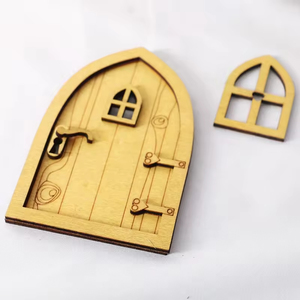 Maison de poupée en bois miniature 1:12, village de conte de <span class=keywords><strong>fées</strong></span>, cour, décoration de Noël, modèle, accessoire de festival BJD - Product Image 6