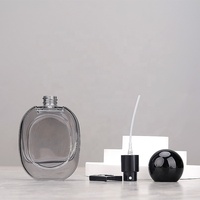 Nouveau Stock, Flacon de Parfum Vide de 30 ml Gris, Vaporisateur de Parfum en Verre de Luxe Transparent en Gros avec Bouchon à Bille