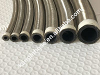 Tuyau de refroidissement de carburant et d'huile E85 tressé flexible haute performance KFAFINENE NBR CPE AN4-AN20 (-40°C à +125°C, ajustement universel)