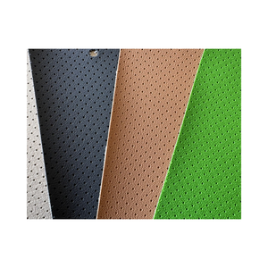 High Quality PVC Faux Leather Anti-Mildew Waterproof <strong>Half</strong>-Hole Embossed Knitted Backing Car Seat <strong>Covers</strong> for Sofa Furniture - Product Image 6