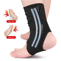 Chevillère de Maintien Métallique pour Hommes et Femmes, Support de Compression pour Pied Entorsé, Orthèse de Cheville pour la Course et le Volleyball
