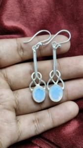 ต่างหูเงินแท้ 925 ประดับโอปอลไฟ ดีไซน์โบโฮลายเซลติก งานแฮนด์เมดสั่งทำได้ สินค้ามาใหม่ - Product Image 4